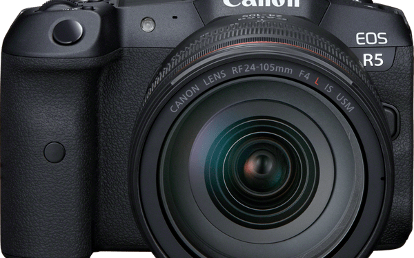 canon eos r5- front