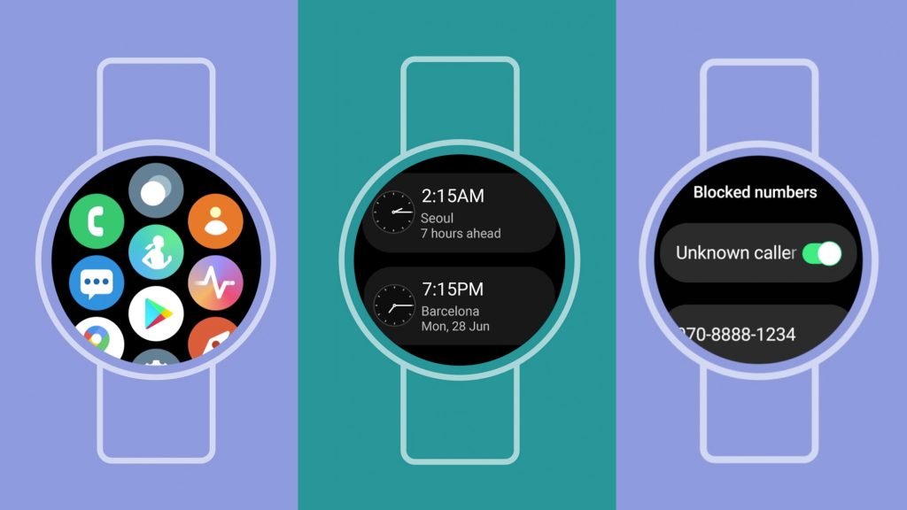 Samsung One UI Watch displayer