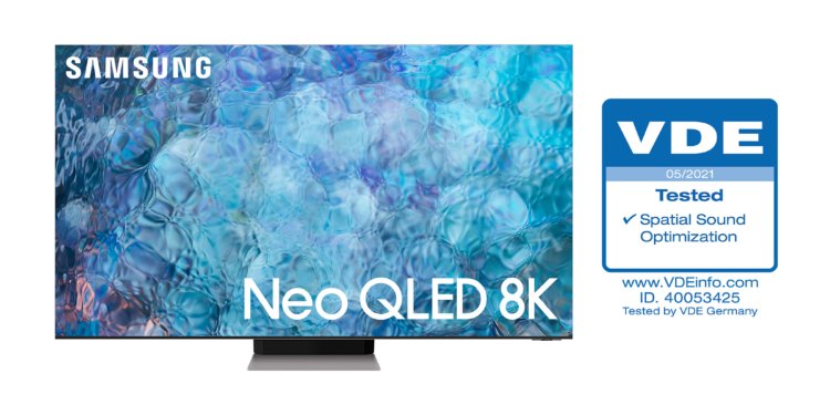 Οι Neo QLED της Samsung λαμβάνουν πιστοποίηση βελτιστοποίησης ήχου σύμφωνα με τον περιβάλλοντα χώρο από τον οργανισμό VDE