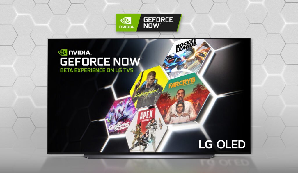 LG GeForce NOW displayer