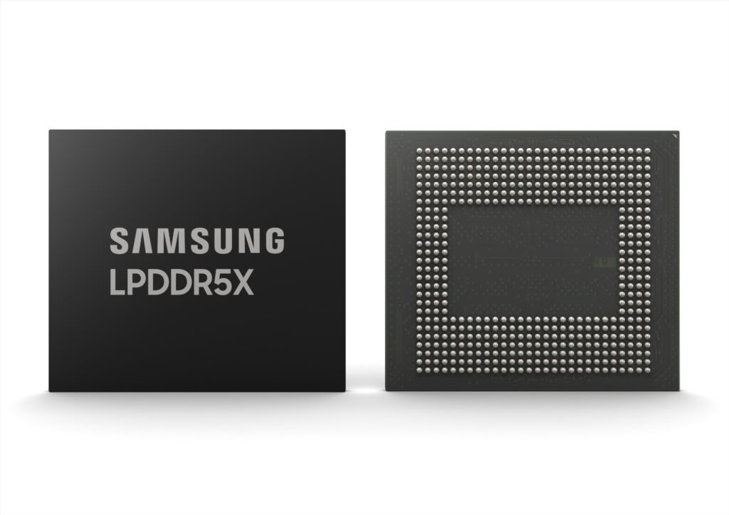 samsung LPDDR5X DRAM displayer