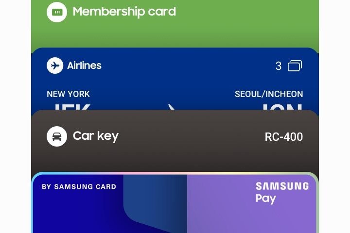 Samsung Wallet displayer