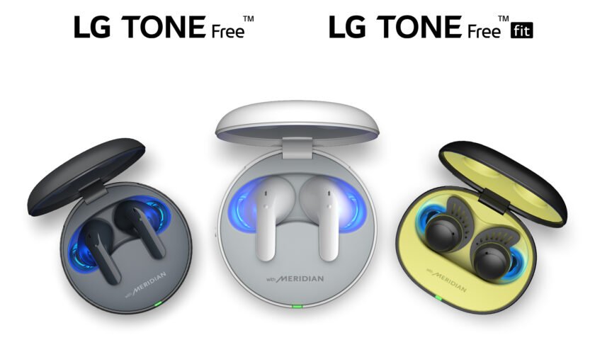 LG TONE FREE displayer