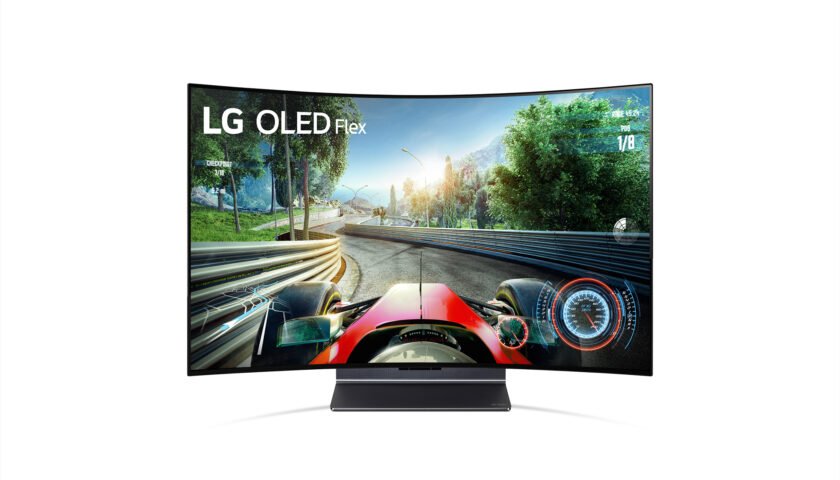 LG εύκαμπτη OLED TV displayer