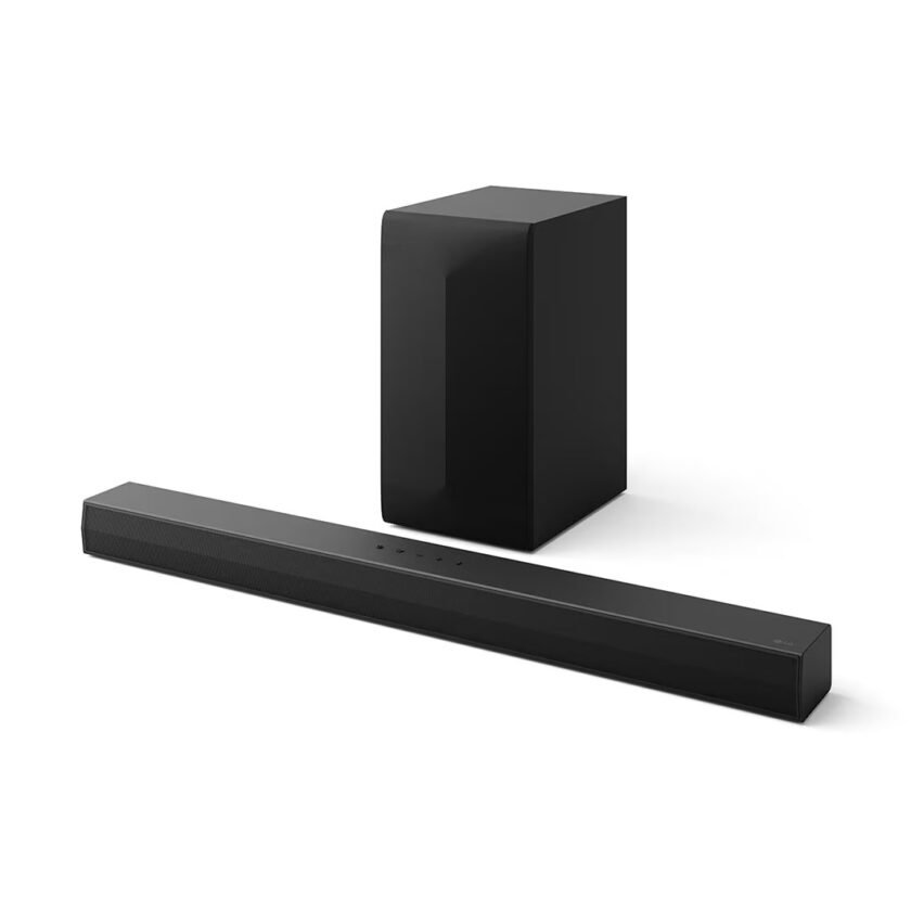 LG soundbar S60T displayer