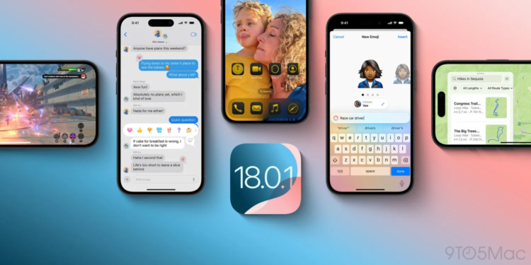 αναβάθμιση iOS 18.0.1