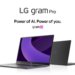 Lg gram AI